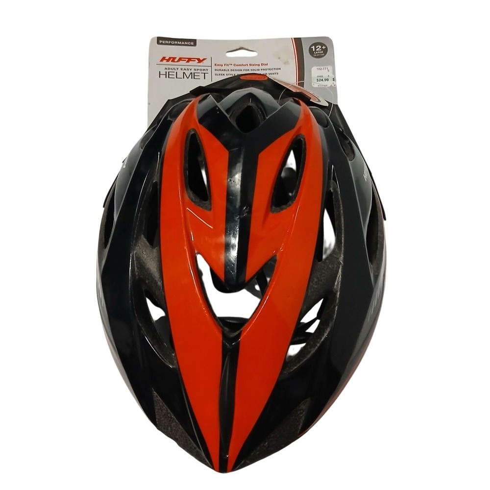 New Adults Cycling Bike Helmet 12+YR Black Red Huffy Adult Size Large 58-61#1437